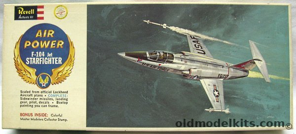 Revell 1/64 F-104 Starfighter - With Sidewinders - Master Modelers Club / Air Power Issue, H142-98 plastic model kit